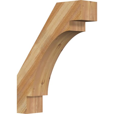 Ekena Millwork 6"W x 22"D x 28"H Merced Rough Sawn Knee Brace, Western Red Cedar BRC06X22X28MRC00RWR